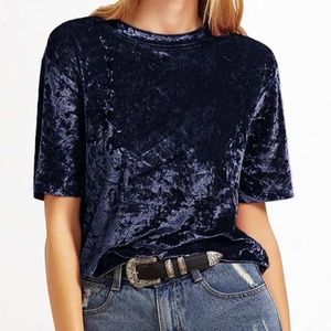 SHEIN Crushed Velvet T-shirt